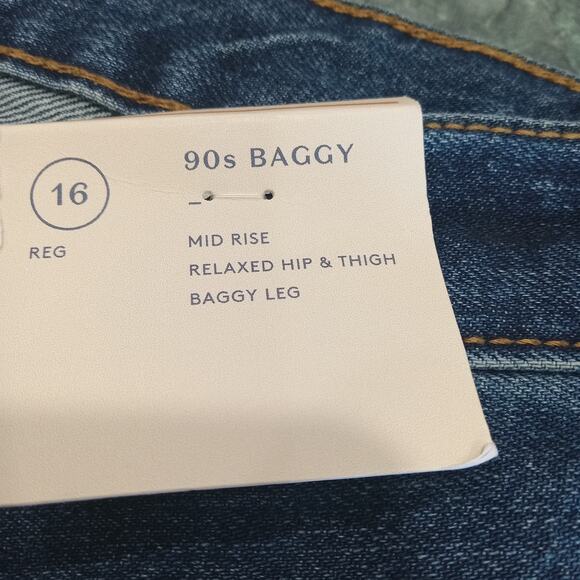 Universal Thread Women's 16 Mid-Rise Baggy 90s Straight Leg Button Fly Jean NWT - Picture 6 of 13